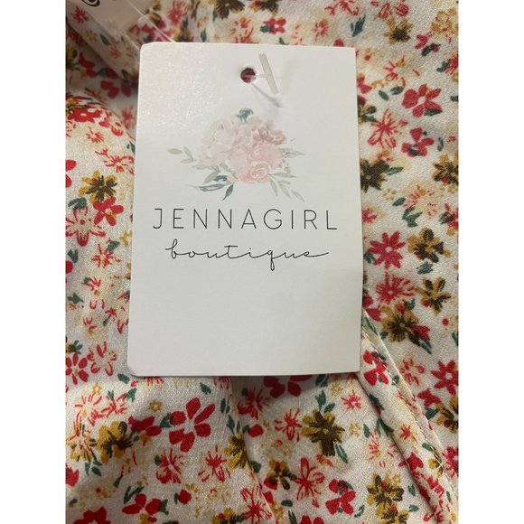 NWT Jenna Girl Classy Multicolor Floral Fit & Flare Dress Size Small - Picture 10 of 16